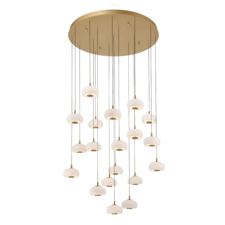 Lanchey  Round 19 Lights LED Chandelier