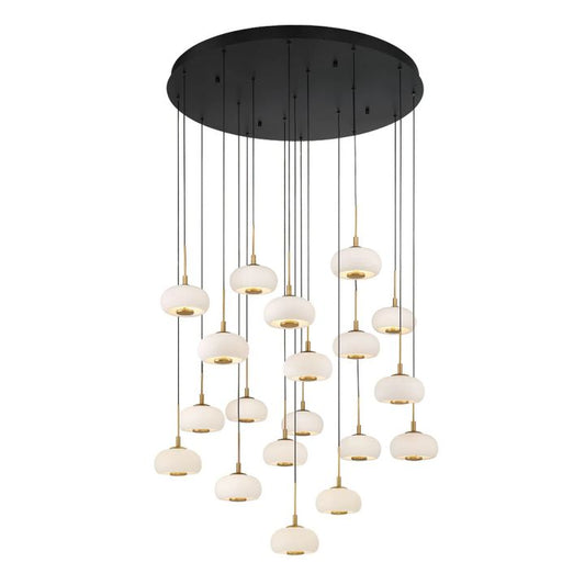 Lanchey  Round 19 Lights LED Chandelier