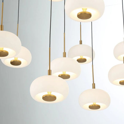 Lanchey  Round 19 Lights LED Chandelier