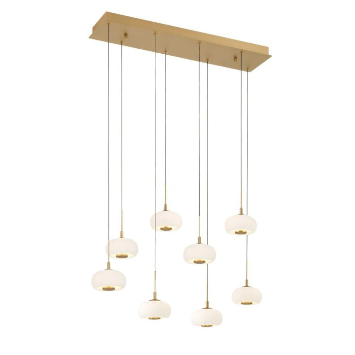Lanchey Rectangular 8 Lights  LED Chandelier