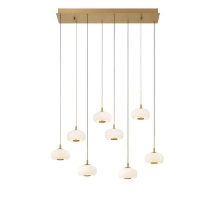 Lanchey Rectangular 8 Lights  LED Chandelier