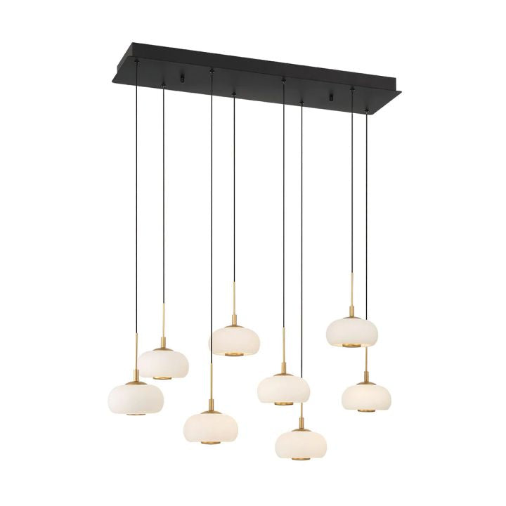 Lanchey Rectangular 8 Lights  LED Chandelier