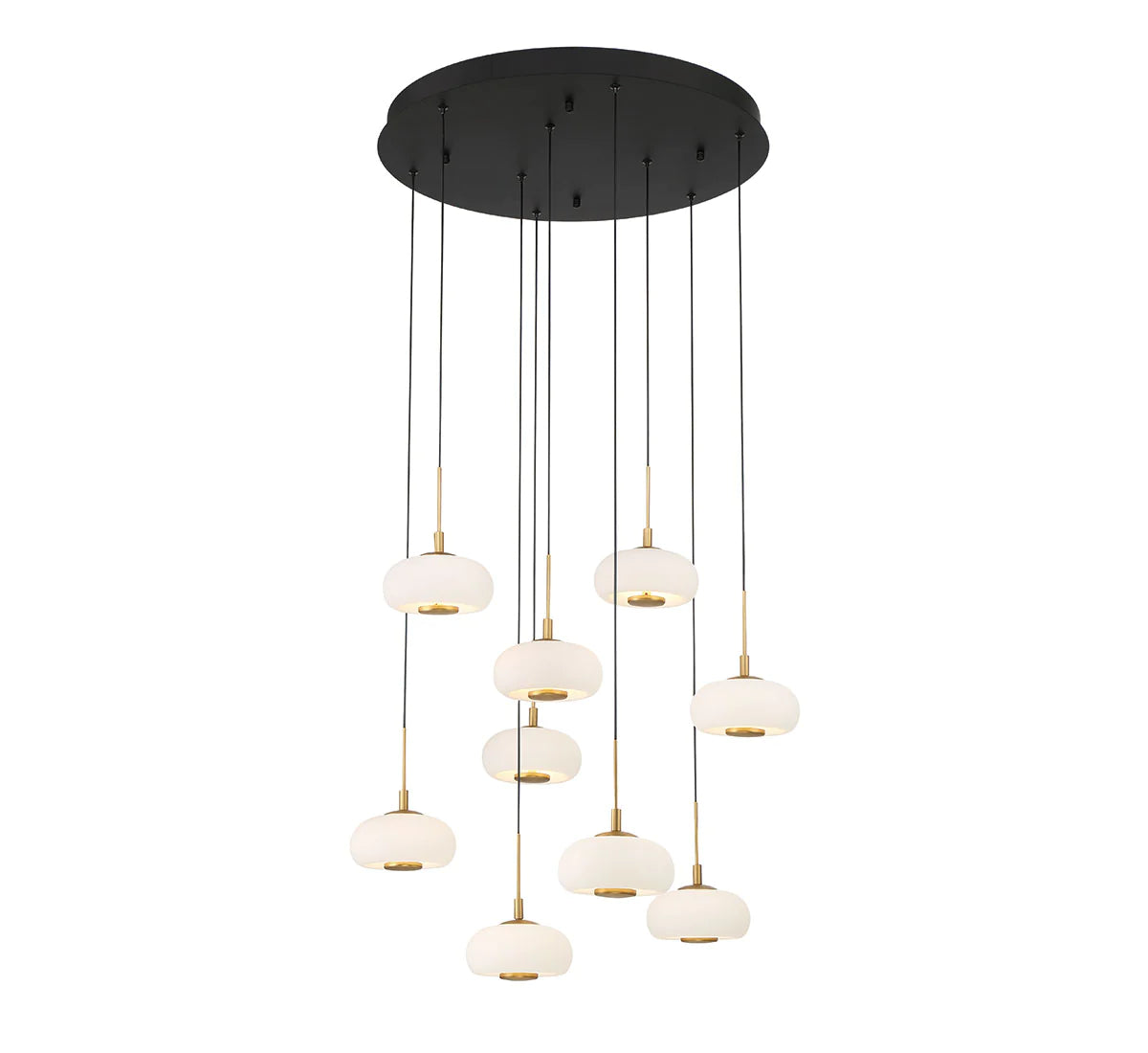 Lanchey Round 9 Lights  LED Chandelier