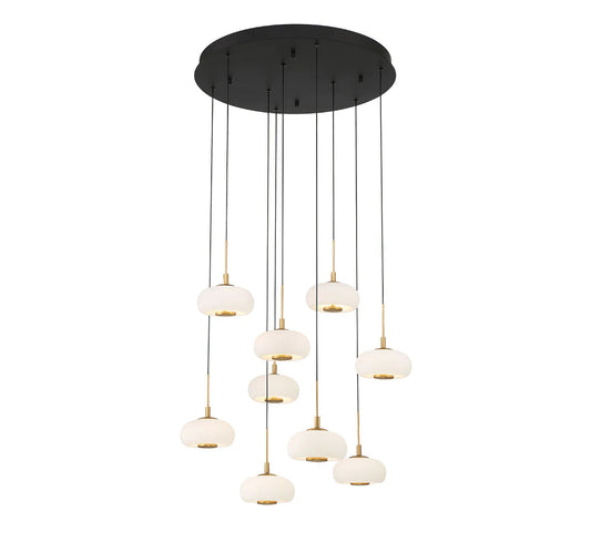 Lanchey Round 9 Lights  LED Chandelier