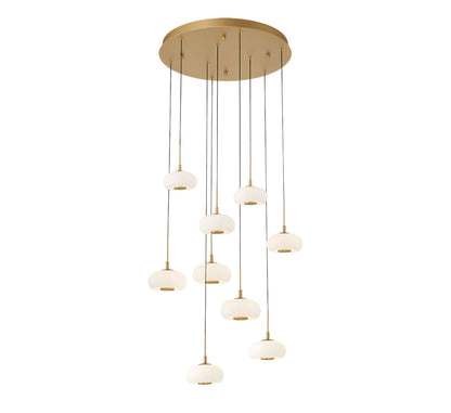 Lanchey Round 9 Lights  LED Chandelier