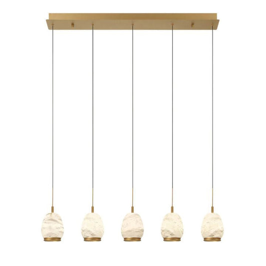 Limy Linear LED Alabaster Chandelier