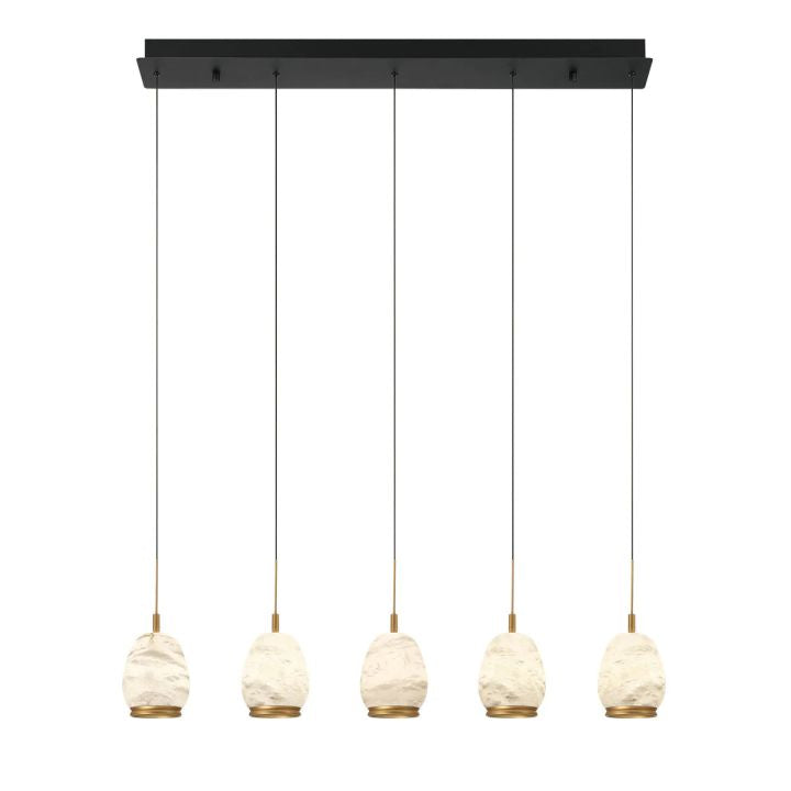 Limy Linear LED Alabaster Chandelier