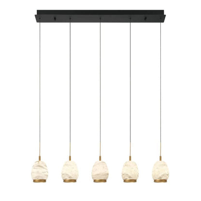 Limy Linear LED Alabaster Chandelier