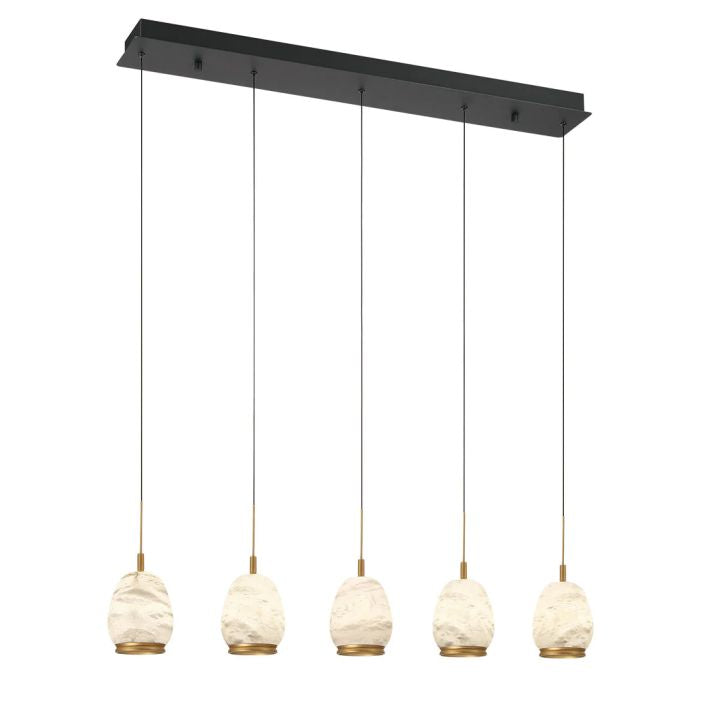 Limy Linear LED Alabaster Chandelier