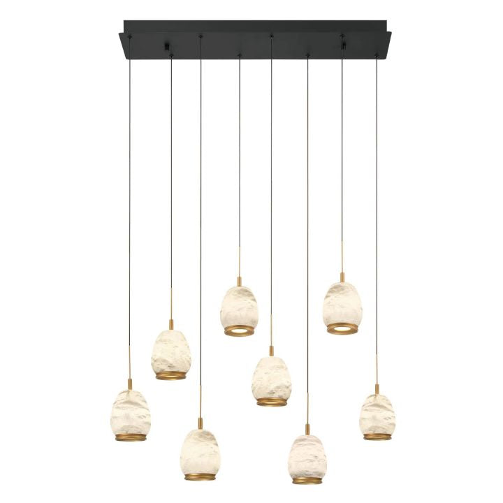 Limy Linear LED Alabaster Chandelier