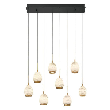 Limy Linear LED Alabaster Chandelier