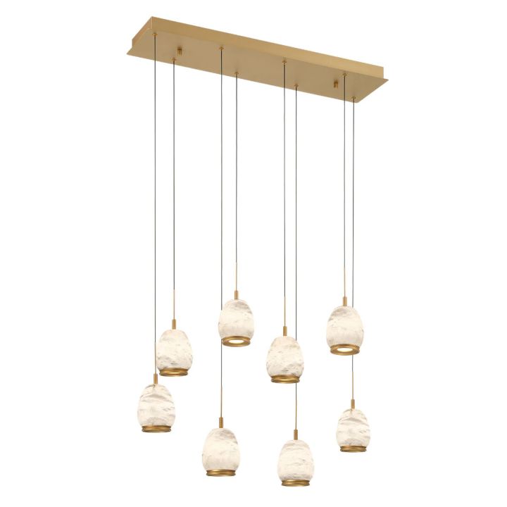Limy Linear LED Alabaster Chandelier