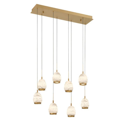 Limy Linear LED Alabaster Chandelier