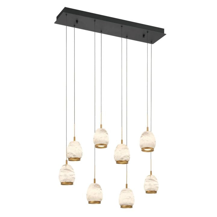 Limy Linear LED Alabaster Chandelier