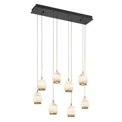 Limy Linear LED Alabaster Chandelier