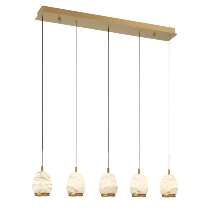 Limy Linear LED Alabaster Chandelier
