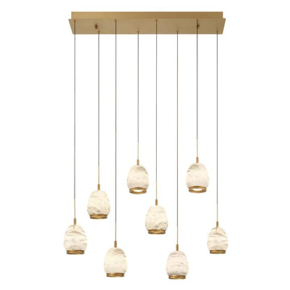 Limy Linear LED Alabaster Chandelier