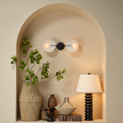 Alabaster Zelotes  UP Down Wall Sconce
