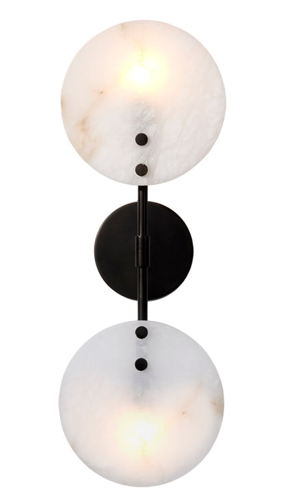 Alabaster Zelotes  UP Down Wall Sconce
