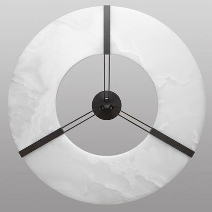 Alabaster Zimir  Round  Ring Ceiling Chandelier
