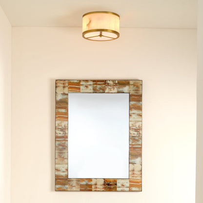 Alabaster Zahar Flush Mount Ceiling Light