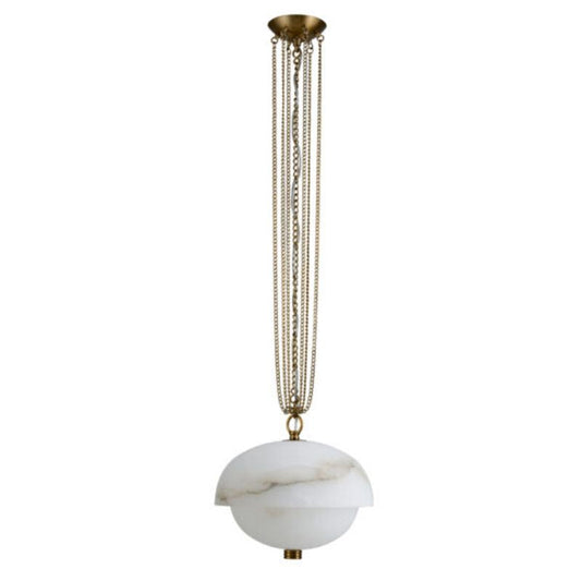 Alabaster Zada  LED Pendant Light 17” (Chain)