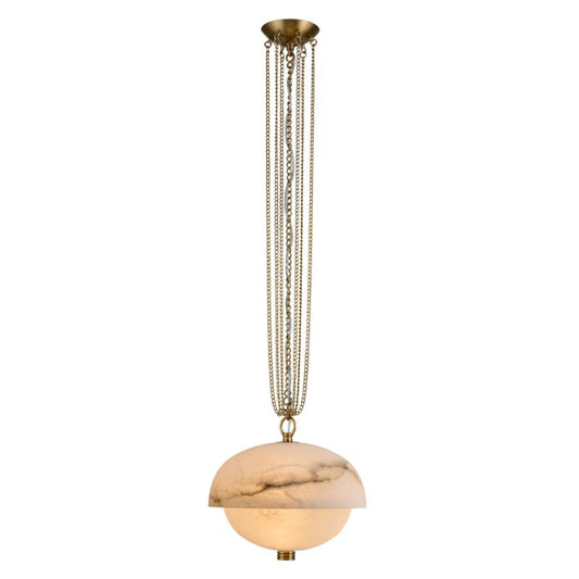 Alabaster Zada  LED Pendant Light 17” (Chain)