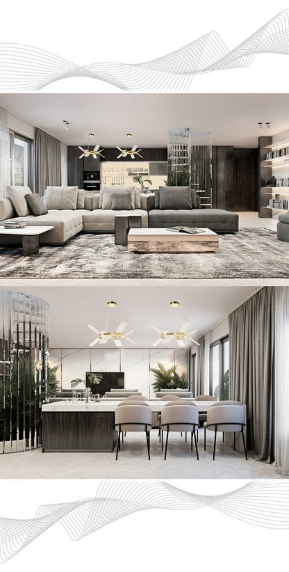 Alixy  Round  Wing  LED Crystal Chandelier