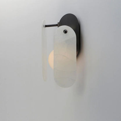 Alabaster Zanna Ball  Wall Sconce