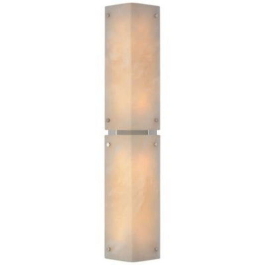 Alabaster Zenia Shield Long Wall Sconce
