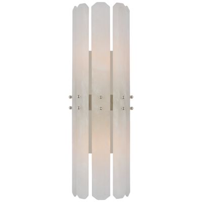 Alabaster Zanna Shield  Long Wall Sconce