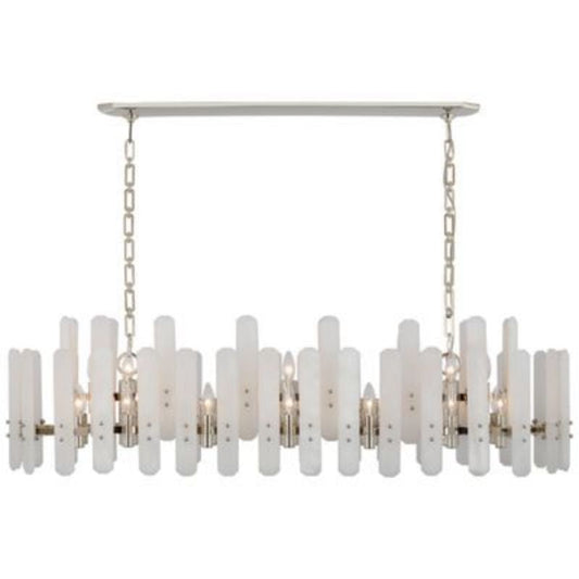 Alabaster Zanna Shield Large Linear Chandelier