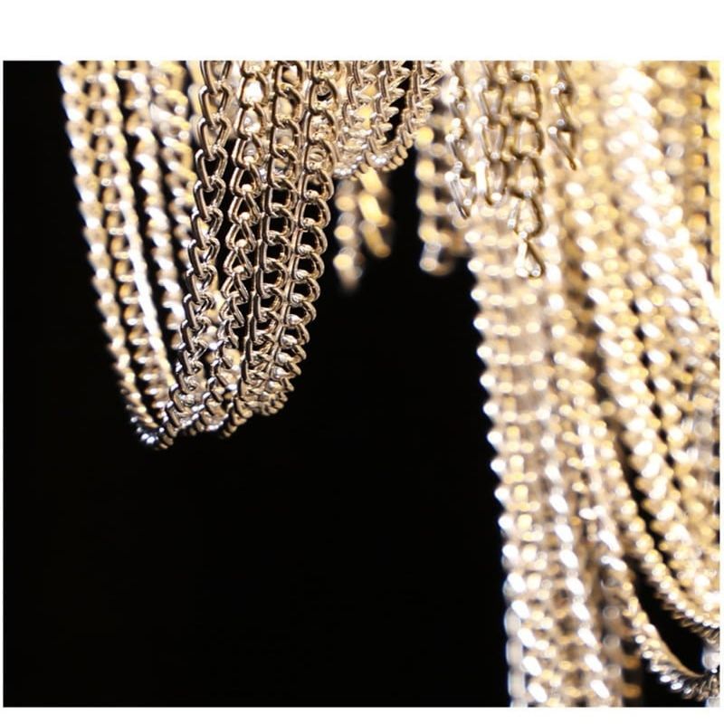 Viola Luxury Hardware Aluminum Chain Tassel Table Lamp