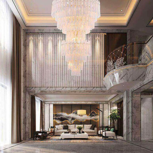 Colin Tiered Murano Glass Chandelier