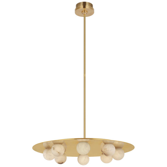 Alabaster Zemira 8 Lights Pendant Chandelier 24"W