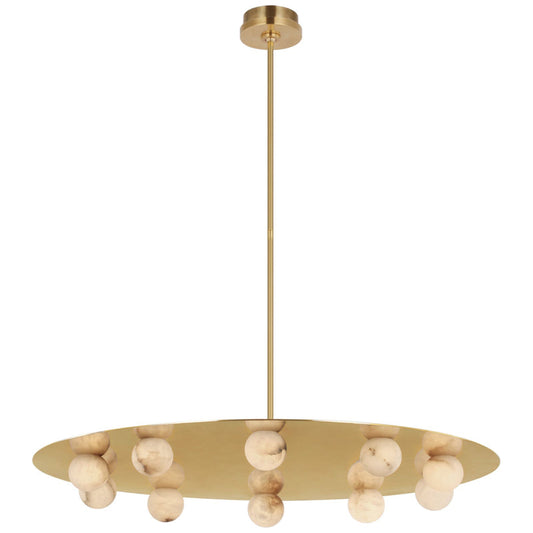 Alabaster Zemira 10 Lights Pendant Chandelier 36"W