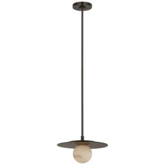 Alabaster Zemira Round Ball  Pendant  Lamp 12”
