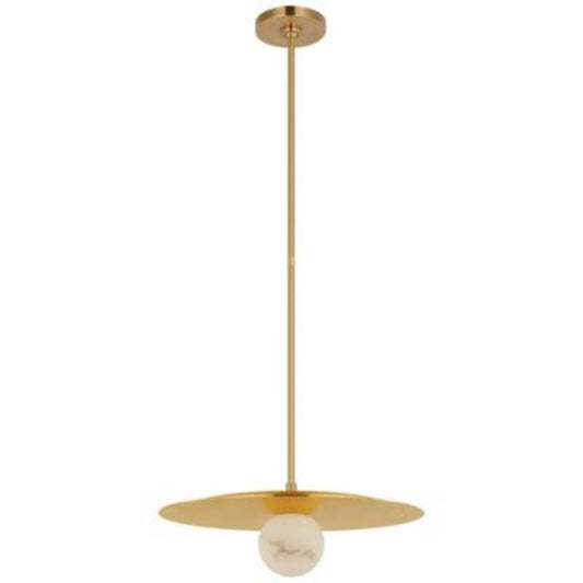 Alabaster Zemira Round Ball  Pendant  Lamp 18”