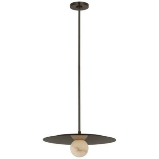 Alabaster Zemira Round Ball  Pendant  Lamp 18”