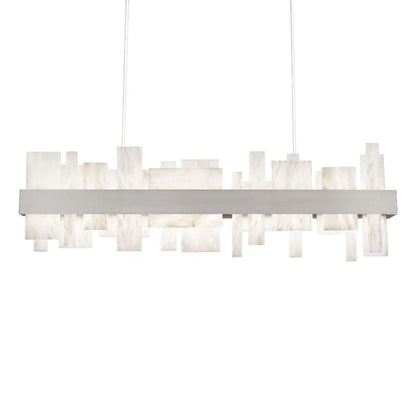 Alabaster Zachary  LED Linear Chandelier 46"