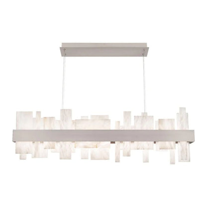 Alabaster Zachary  LED Linear Chandelier 46"