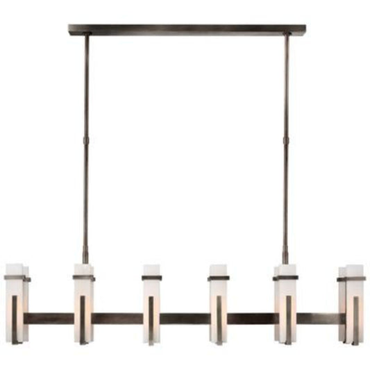Alabaster Zeely Large Linear Chandelier 55"