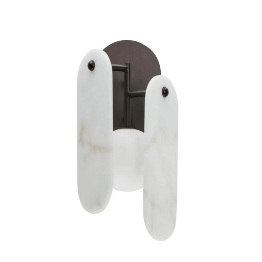Alabaster Zanna Ball  Wall Sconce