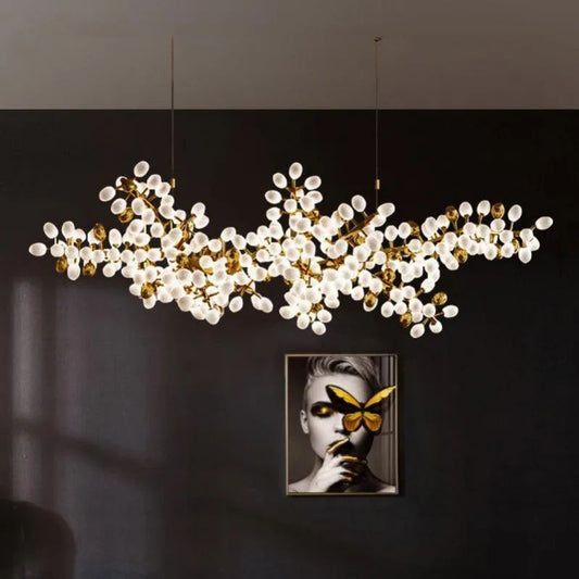 Pretty Grape Linear Chandelier For Dining Room