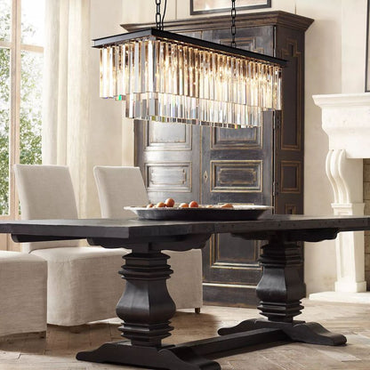 1920s Odem Rectangular Chandelier 40"