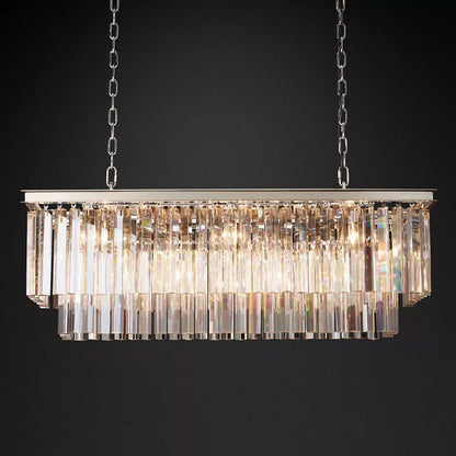 1920s Odem Rectangular Chandelier 40"