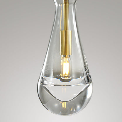 Raindrop round chandelier 5"(rod)