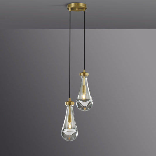 Raindrop round chandelier 5"(cord)
