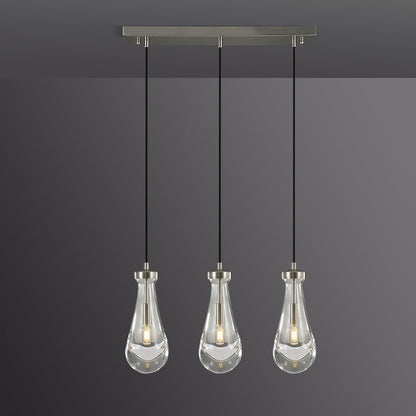 Raindrops Rectangular Chandelier 22" Cord