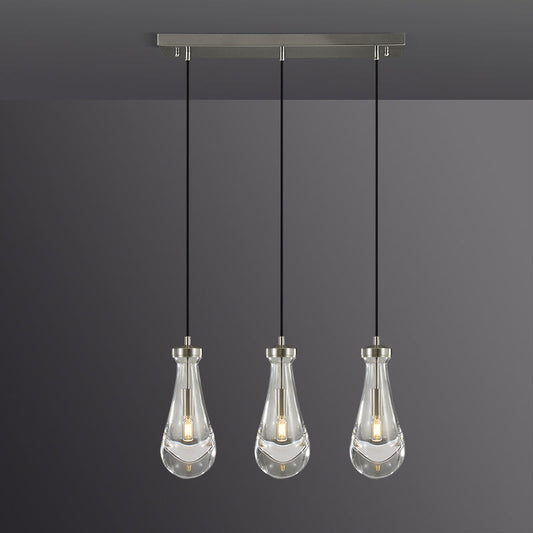 Raindrops Rectangular Chandelier 22" Cord